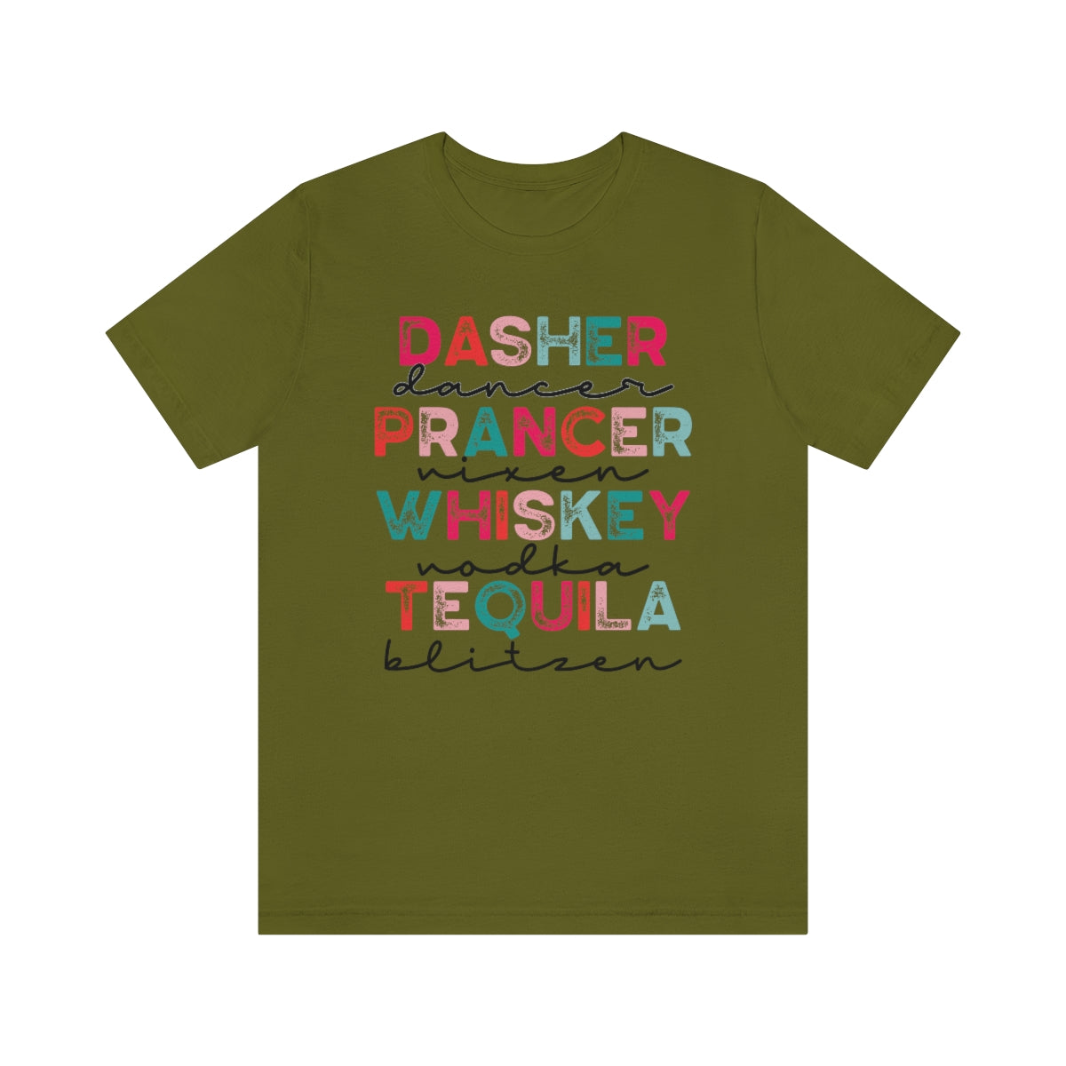 Reindeer & Liquor Colorful Print Shirt