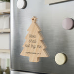 Load image into Gallery viewer, Thou Shall Not Try Me - Wooden Ornaments / Magnets
