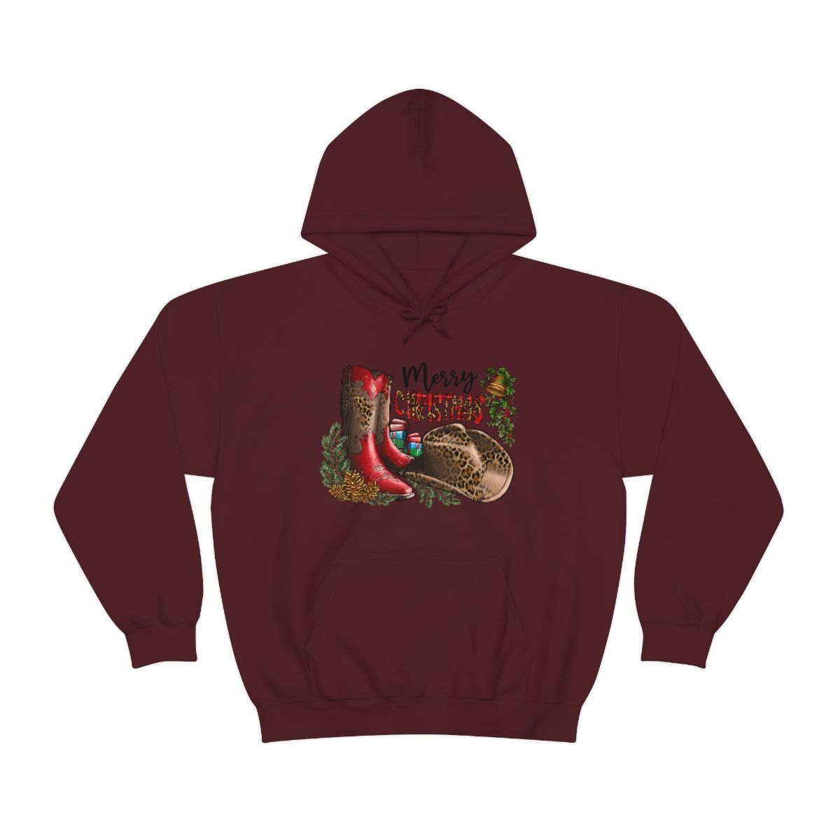 Merry Christmas Boots Hoodie