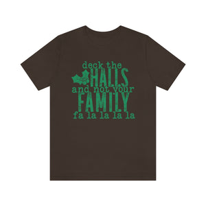 Deck the Halls Green Print Shirt
