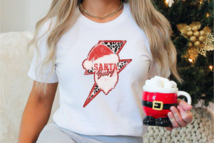 Santa Electric Baby Shirt